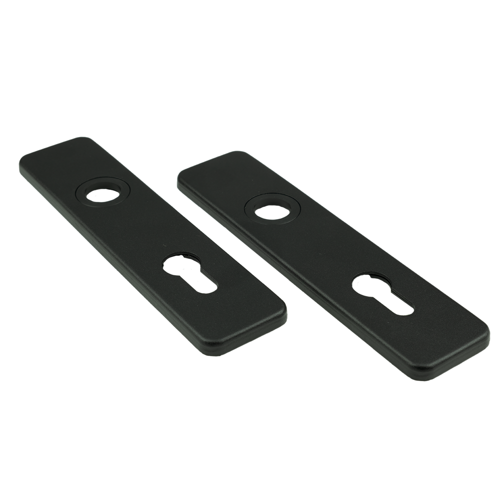 AMI Kortschild 185/44 Profielcilinder 55 Klik Zwart 9005 Str - 739213 afbeelding